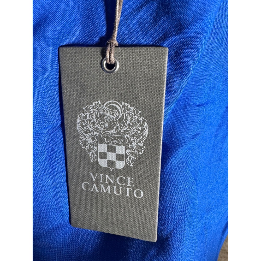 Vince Camuto Womens Cobalt Blue Rayon Flowy Jumpsuit Afterglow Size M - Picture 5 of 6